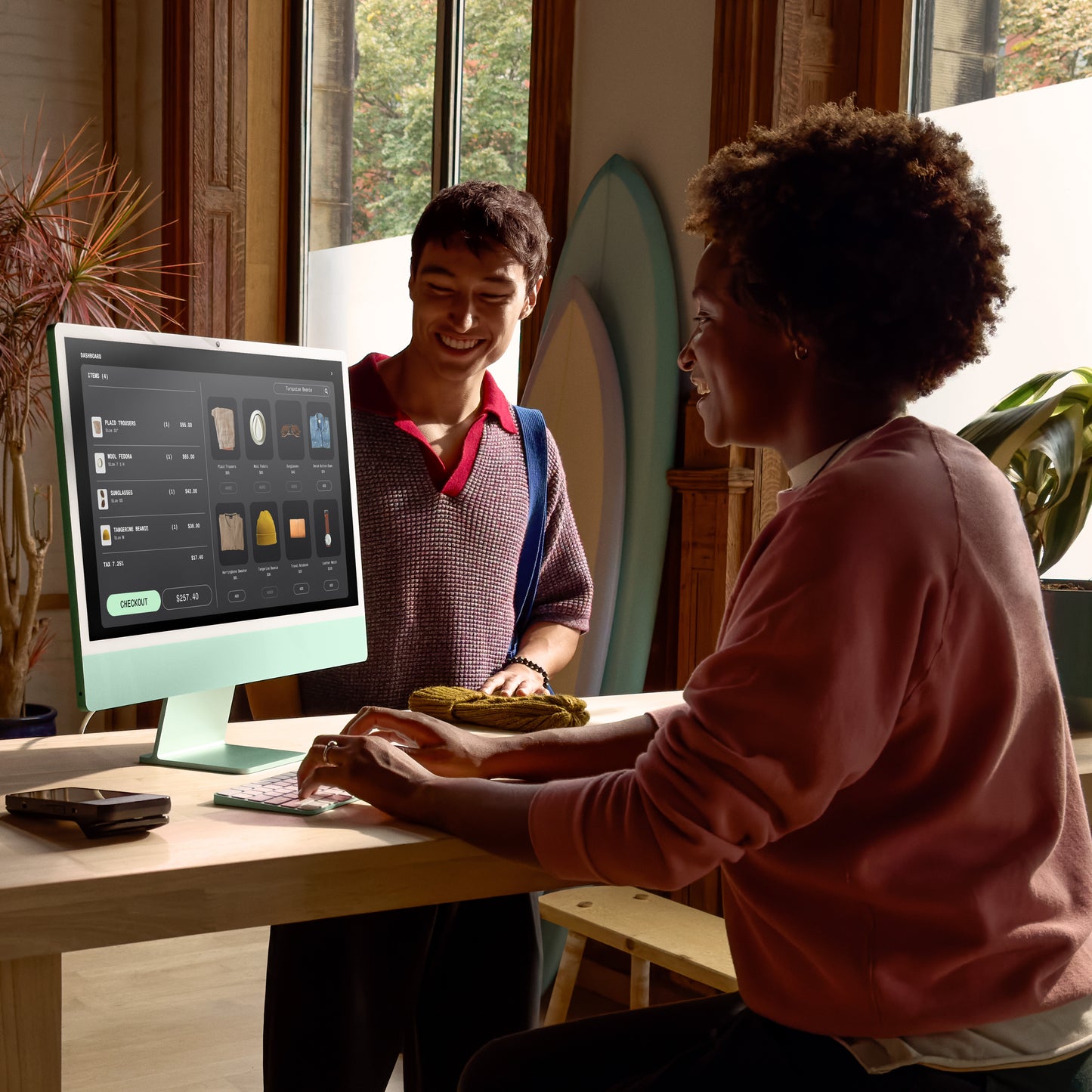 APPLE 24inch iMac with Retina 4.5K display M4 chip with 10-core CPU and 10-core GPU 24GB 512GB SSD - Green