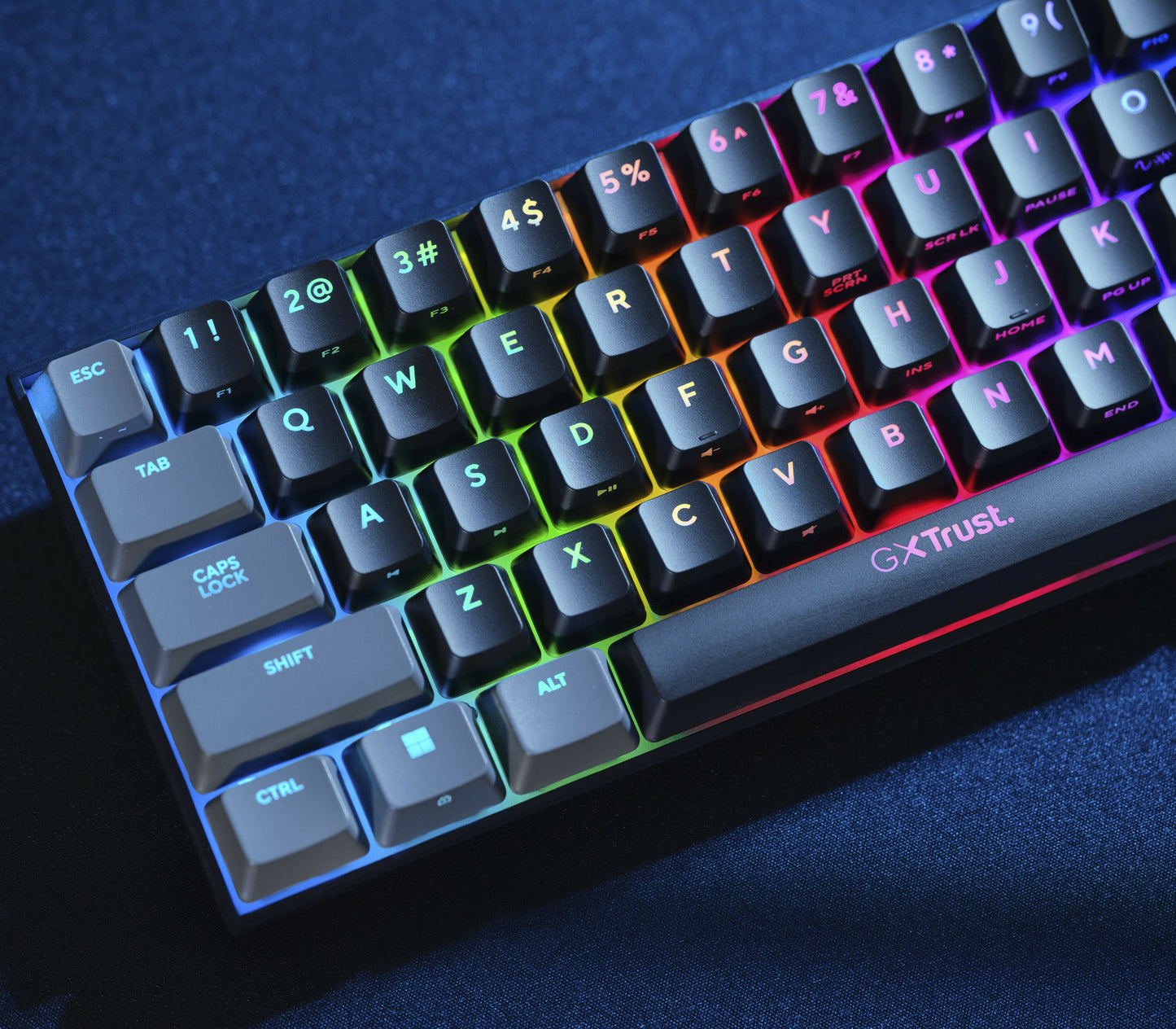 TRUST GXT867 ACIRA 60% MINI GAMING KEYBOARD BE