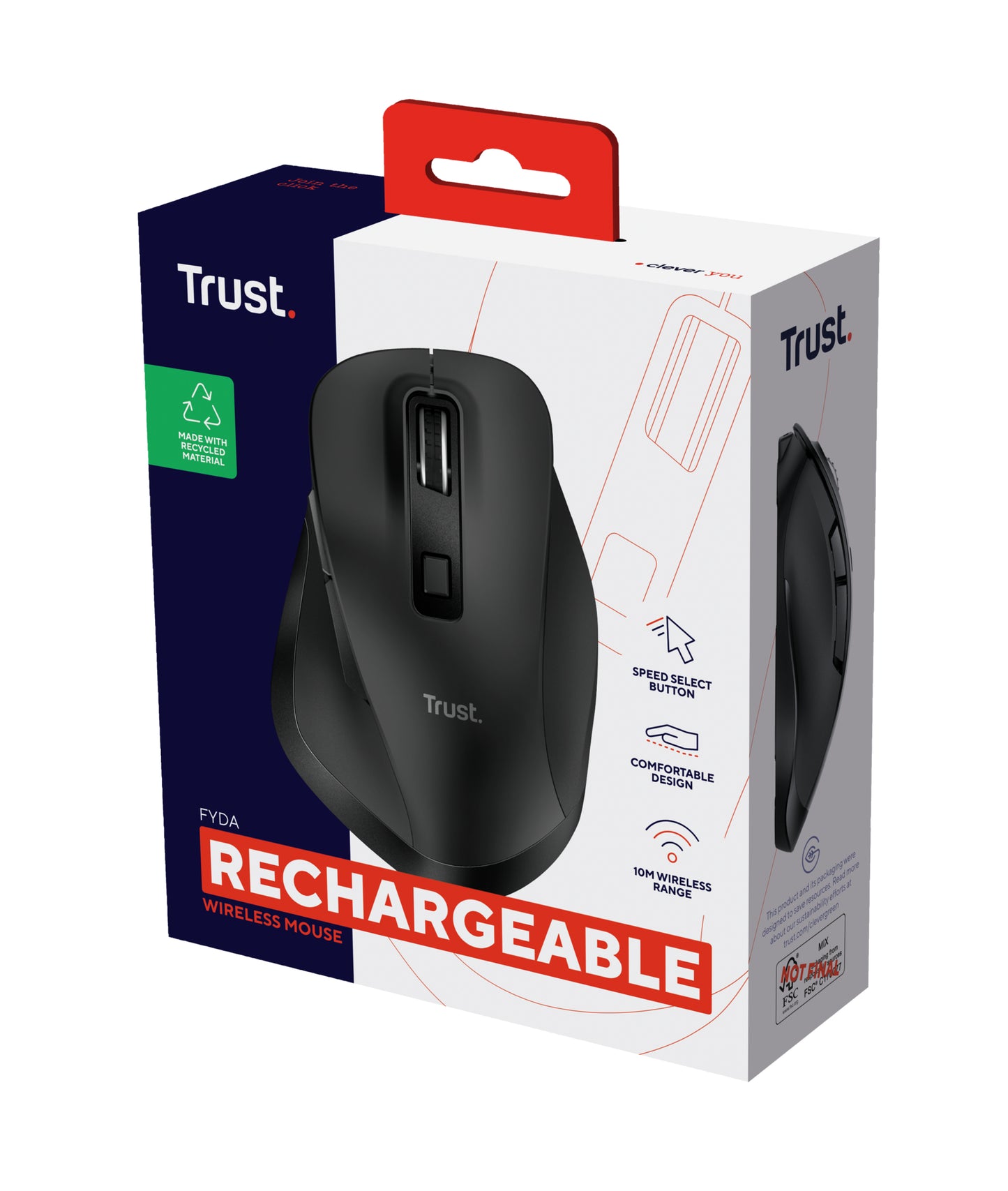 TRUST FYDA WIRELESS MOUSE ECO