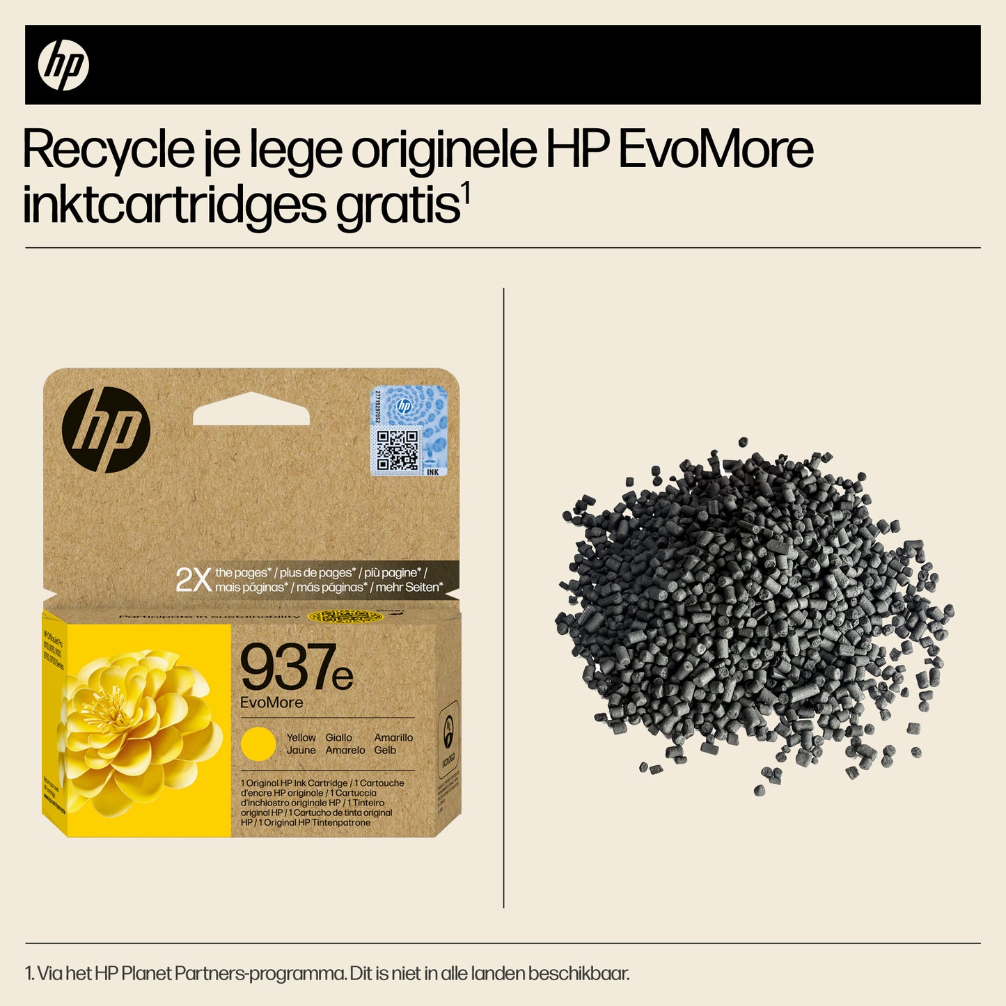 HP 937e EvoMore Yellow Original Ink Cartridge