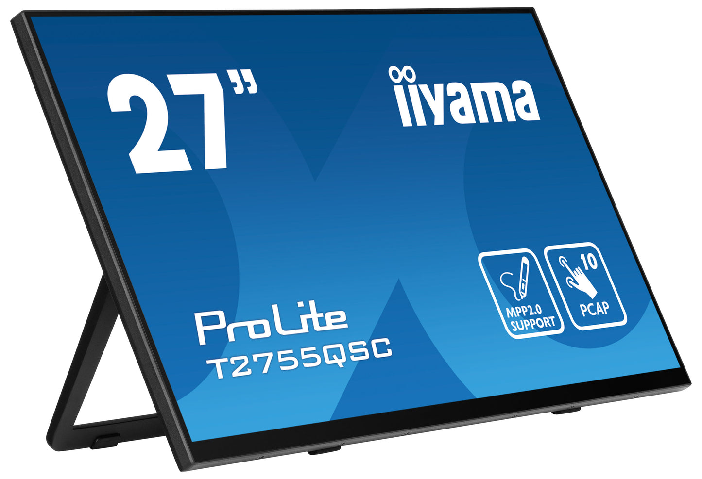 IIYAMA 27W LCD Bonded Projective Capacitive 10-Points Touch QHD Bezel Free IPS