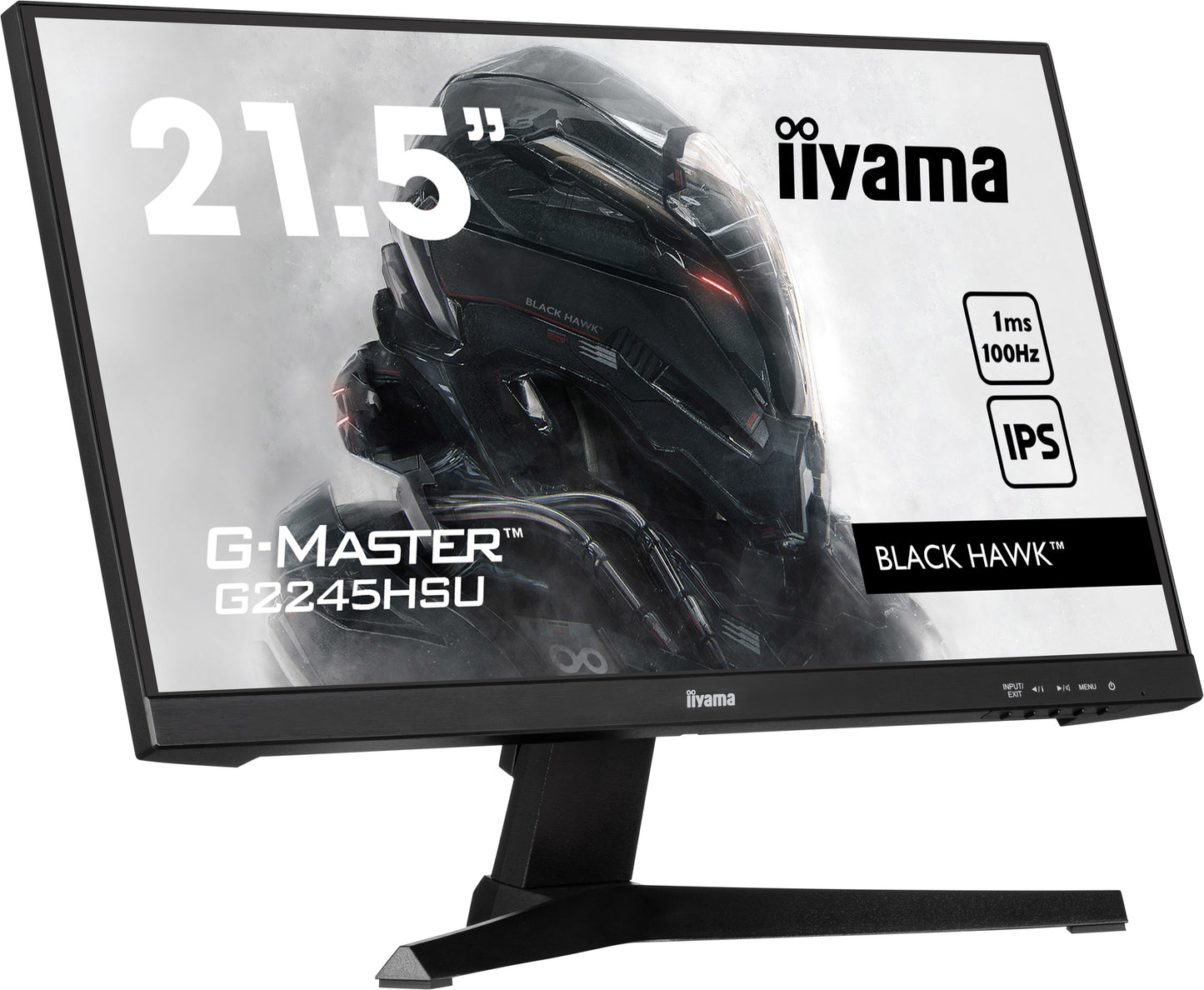IIYAMA 22 inch WIDE LCD  G-Master Black Hawk  1920 x 1080  IPS panel  Adaptive Sync   USB-Hub(2xOut v2.0)  300 cd/m2  80.000.000:1 ACR