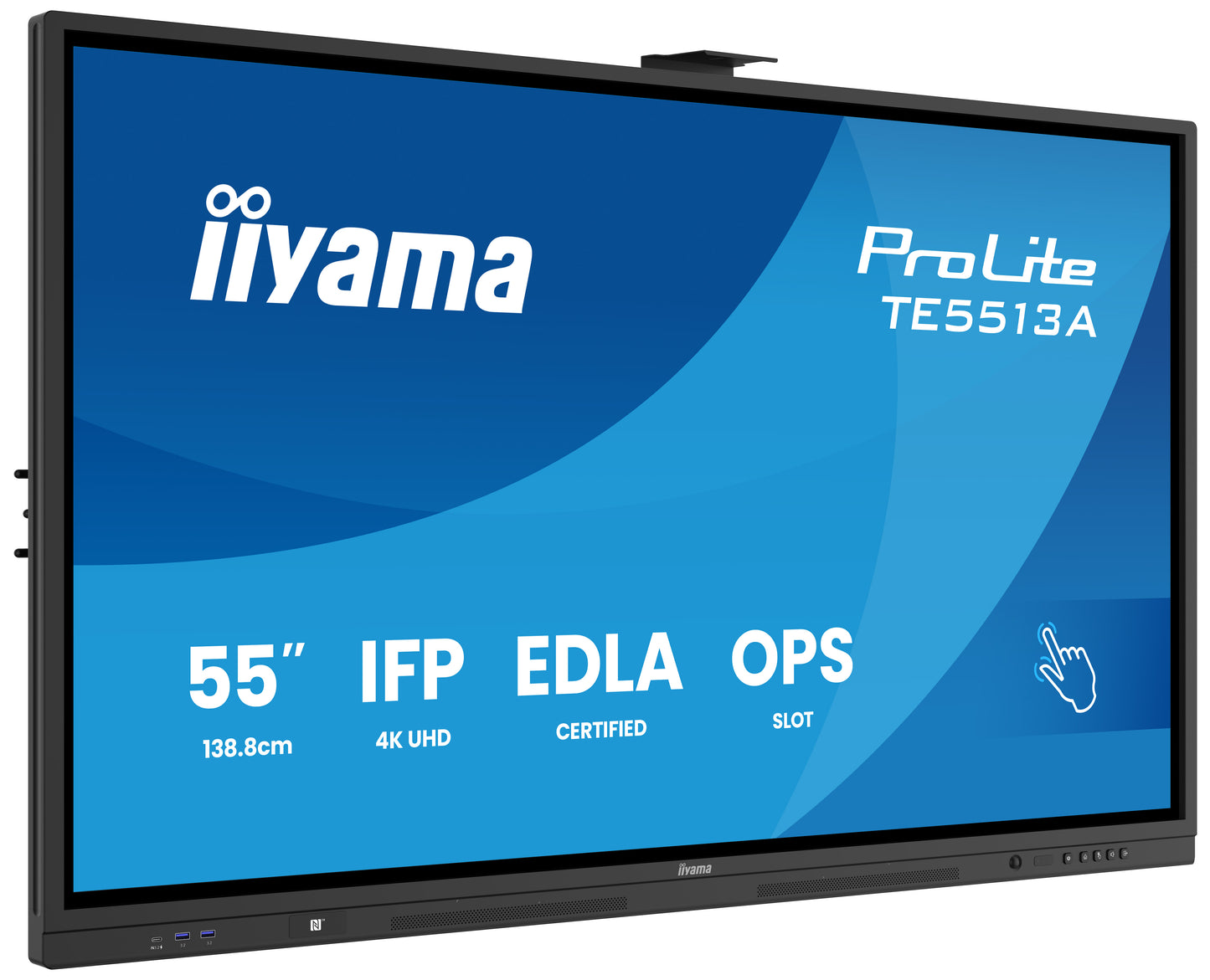 IIYAMA TE5513A-B2AG 55inch iiWare21E EDLA -Google-GMS-apps Android 14 16 summer 2026 Octa-core SOC 8/128GB 40-Points PureTouch IR+