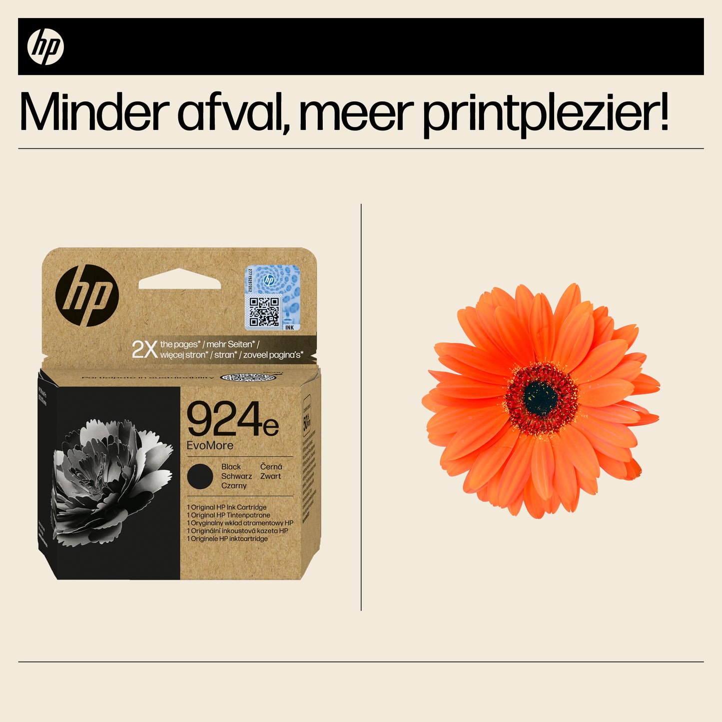 HP 924e EvoMore Black Original Ink Cartridge