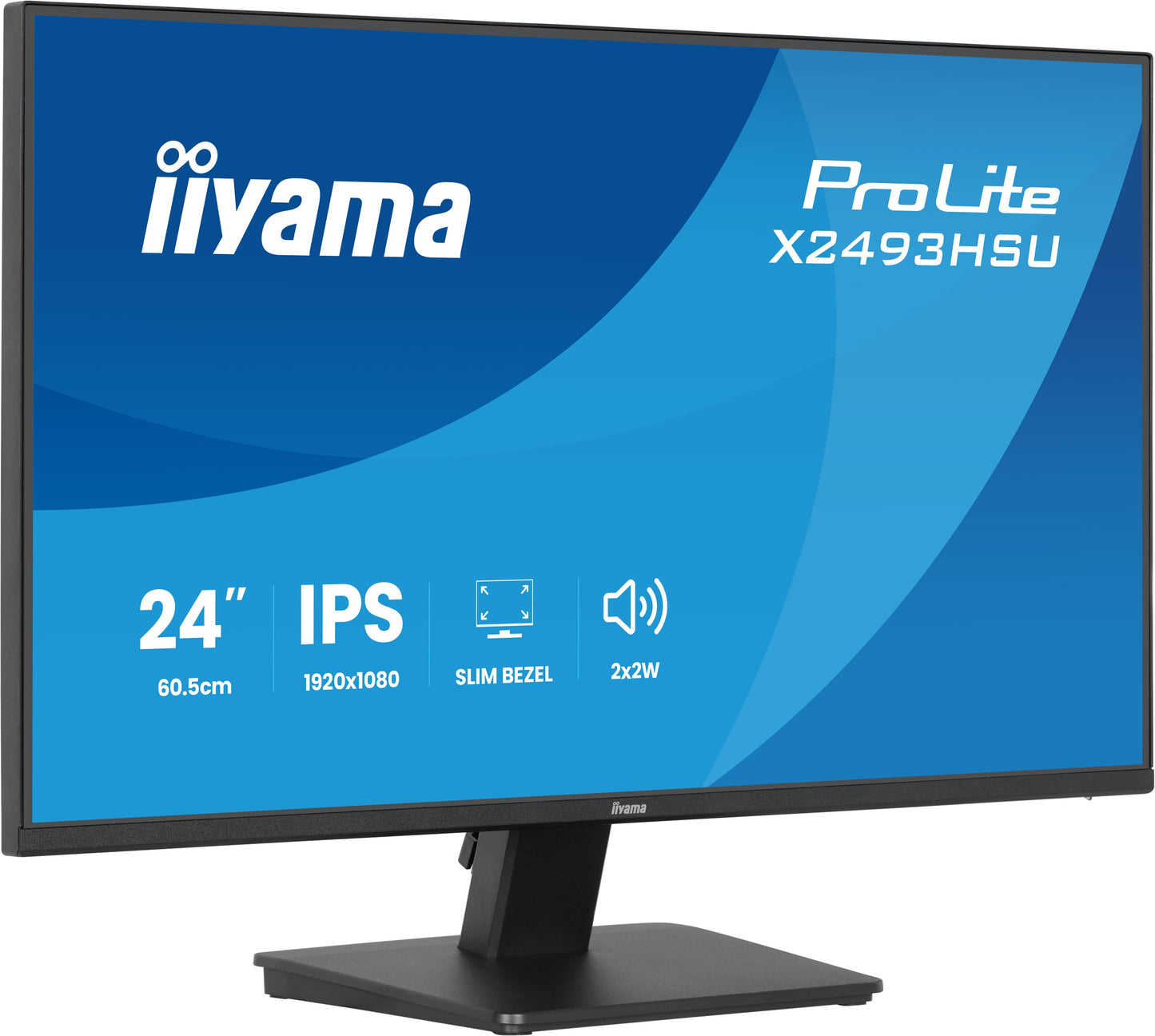 IIYAMA X2493HSU-B1 24inch IPS FHD 120Hz 350cd/m2 1ms 1500:1 HDMI DP USB 2x2.0 Speakers