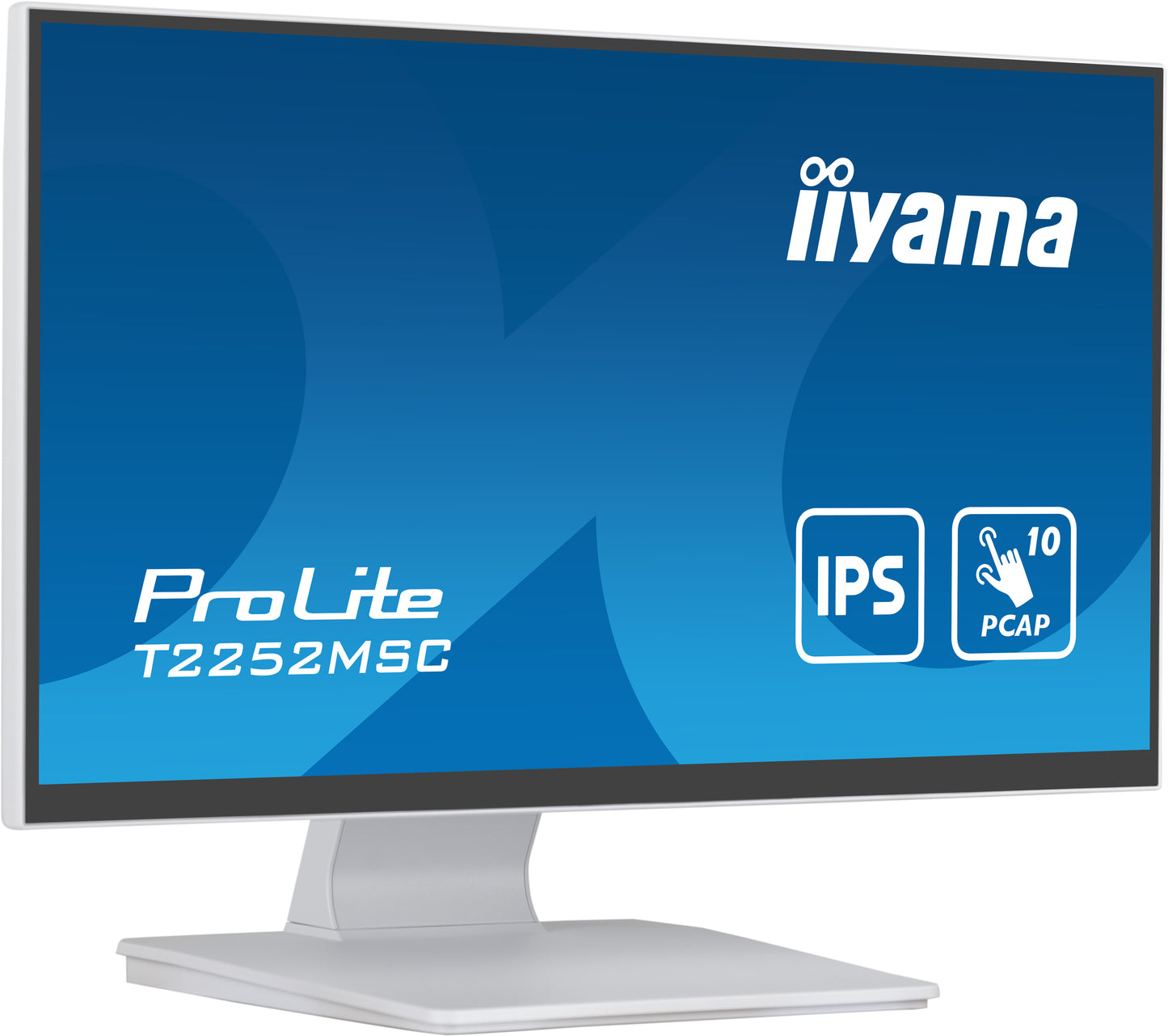 IIYAMA PROLITE T2252MSC-W2 21.5 P-CAP 10pt touchscreen monitor met IPS paneel technologie en Edge-to-Edge glas design
