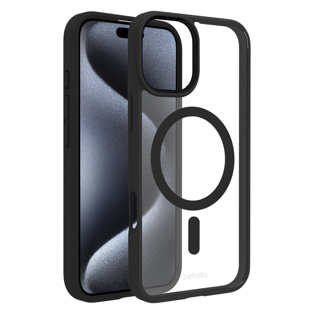 iP 16 Transparant Case Ring Black