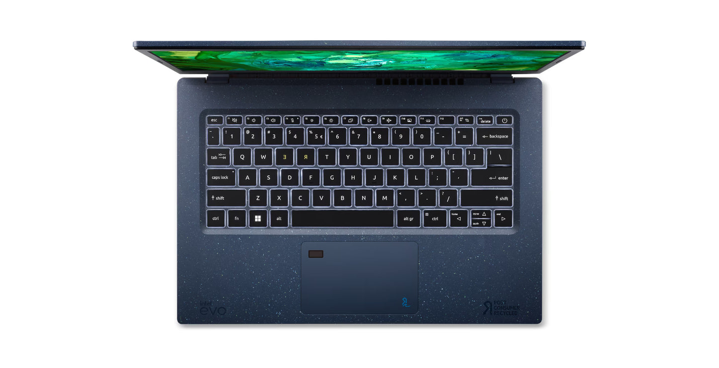Acer Aspire Vero AV14-52P-56LU , 14 FHD IPS, Intel Core i5-1335U, 16GB LPDDR4X, 512GB PCIe NVMe SSD, Intel UHD Graphics, W11H, Blue