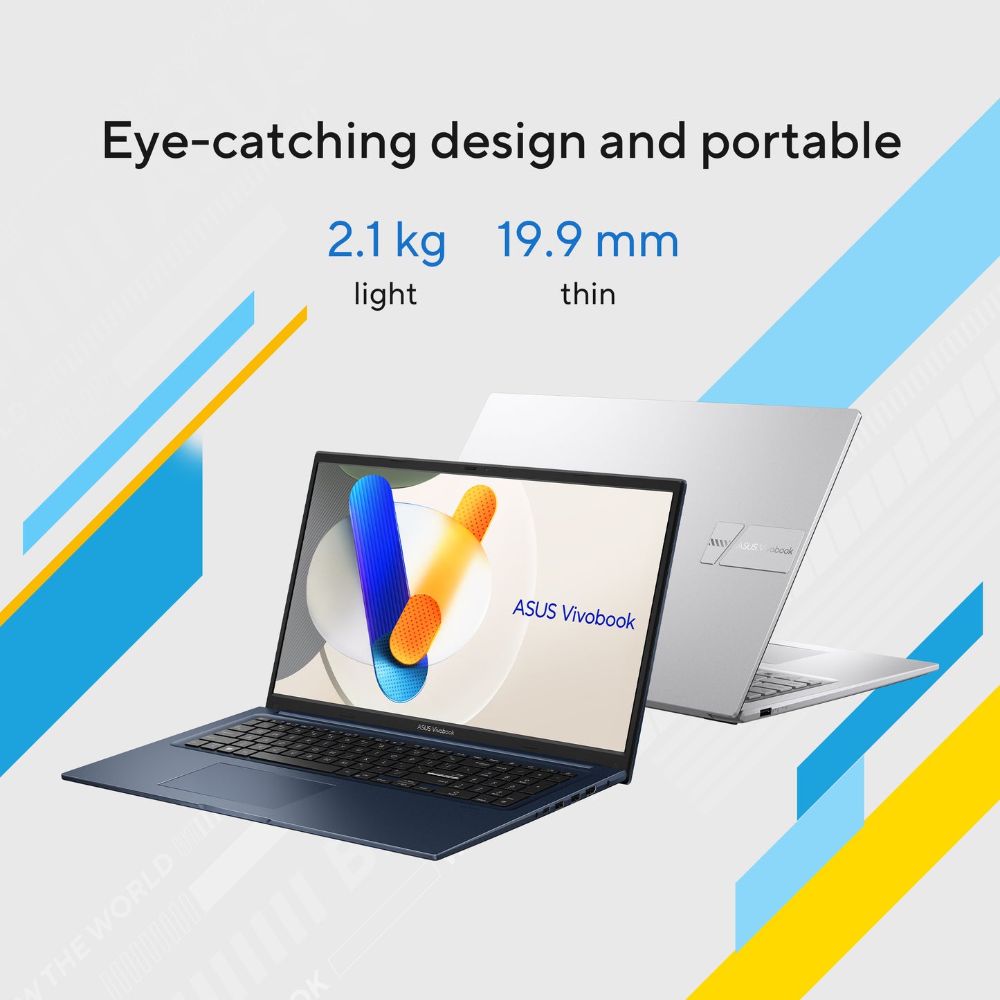 ASUS Vivobook 17X1704VA-AU712W-BE, 17.3 FHD 60Hz IPS, Intel Core i3-1315U, 8GB DDR4, 512GB M.2 NVMe PCIe 4.0 SSD, Intel UHD Graphics, W11H,