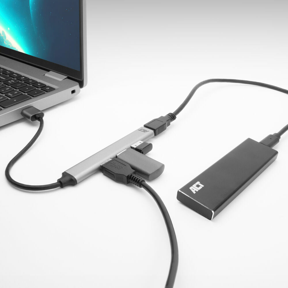 ACT USB-A hub 3.0, 4 poorts USB-A