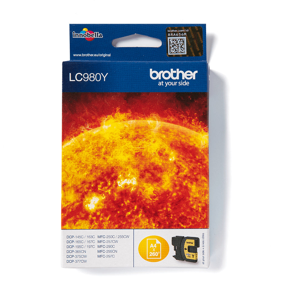 Brother LC980Y inktcartridge geel