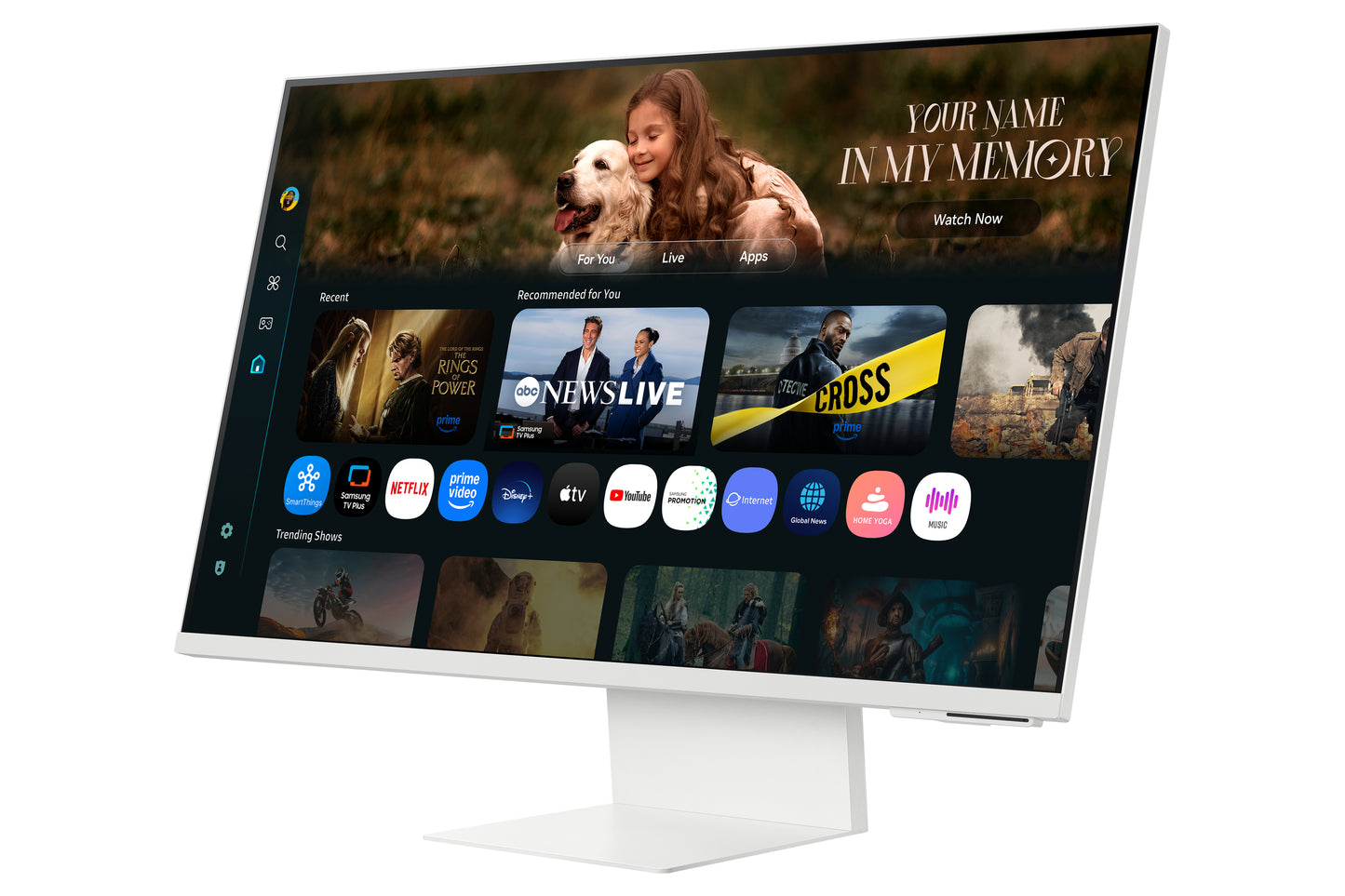 SAMSUNG SMART MONITOR M70F 32 4K USB-C (90W) - WHITE