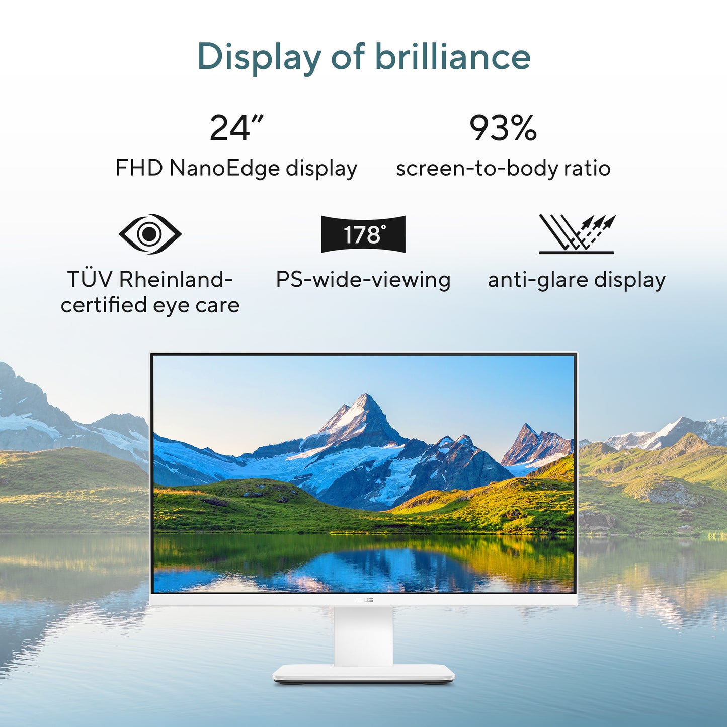 Asus AIO V440VAK-BPC168W-BE, 23.8 FHD LCD, Intel Core 5 210H, 16GB, 512GB SSD, Intel Graphics, W11H, Zwart