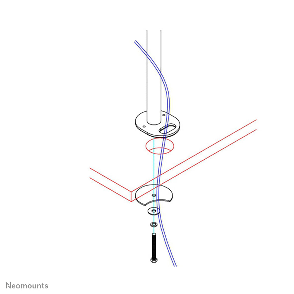 Grommet and pole (40 cm) FPMA-D960 & FPMA-D960D