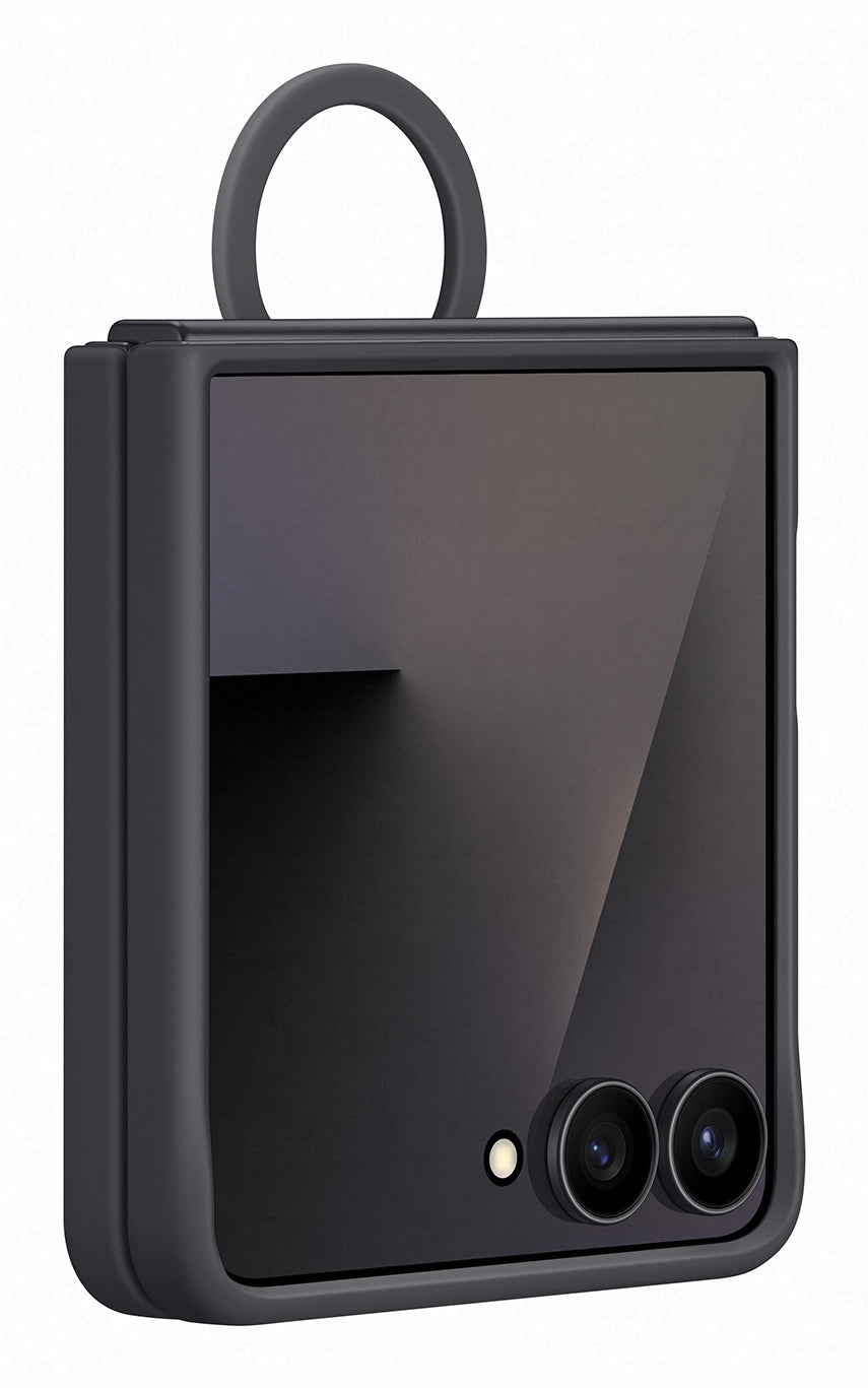 Samsung Silicone Ring Case Flip7 Zwart