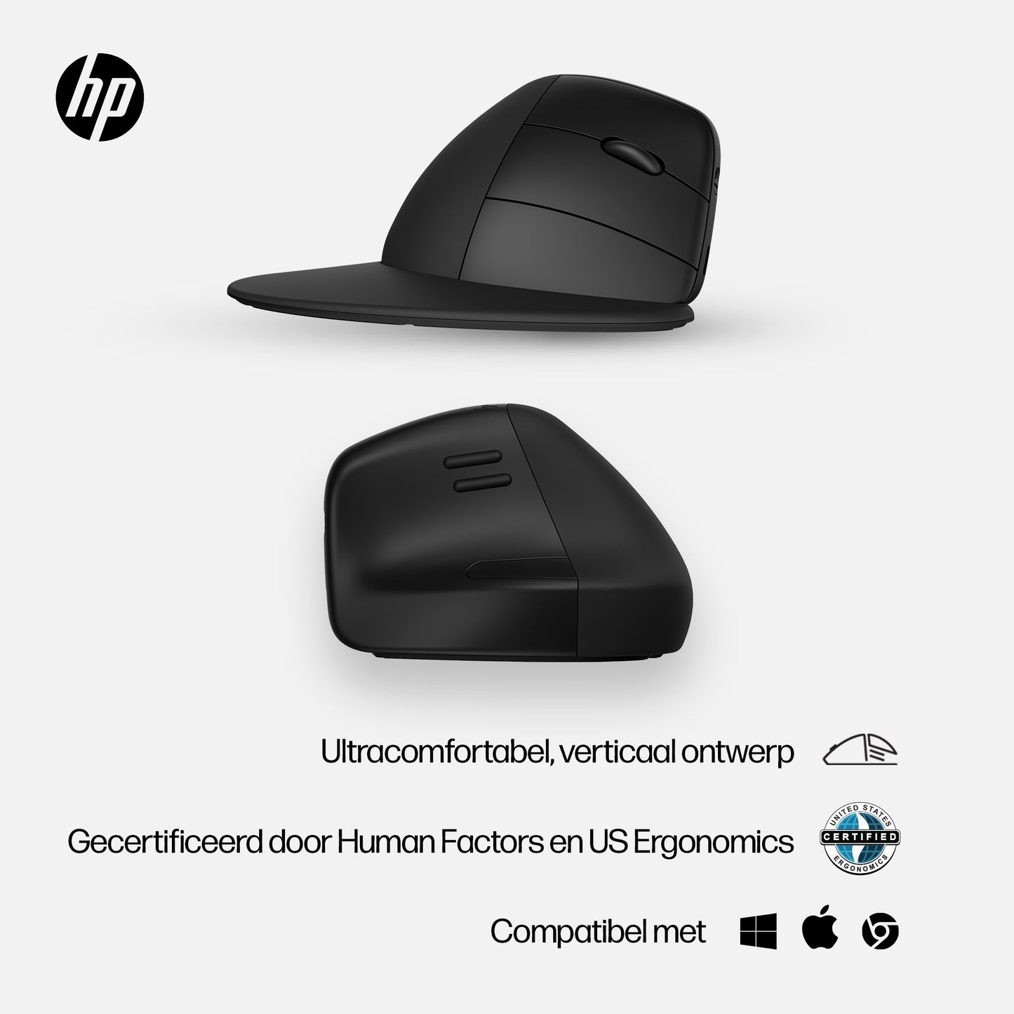 HP 925 Ergonomic Vertical Wireless Mouse
