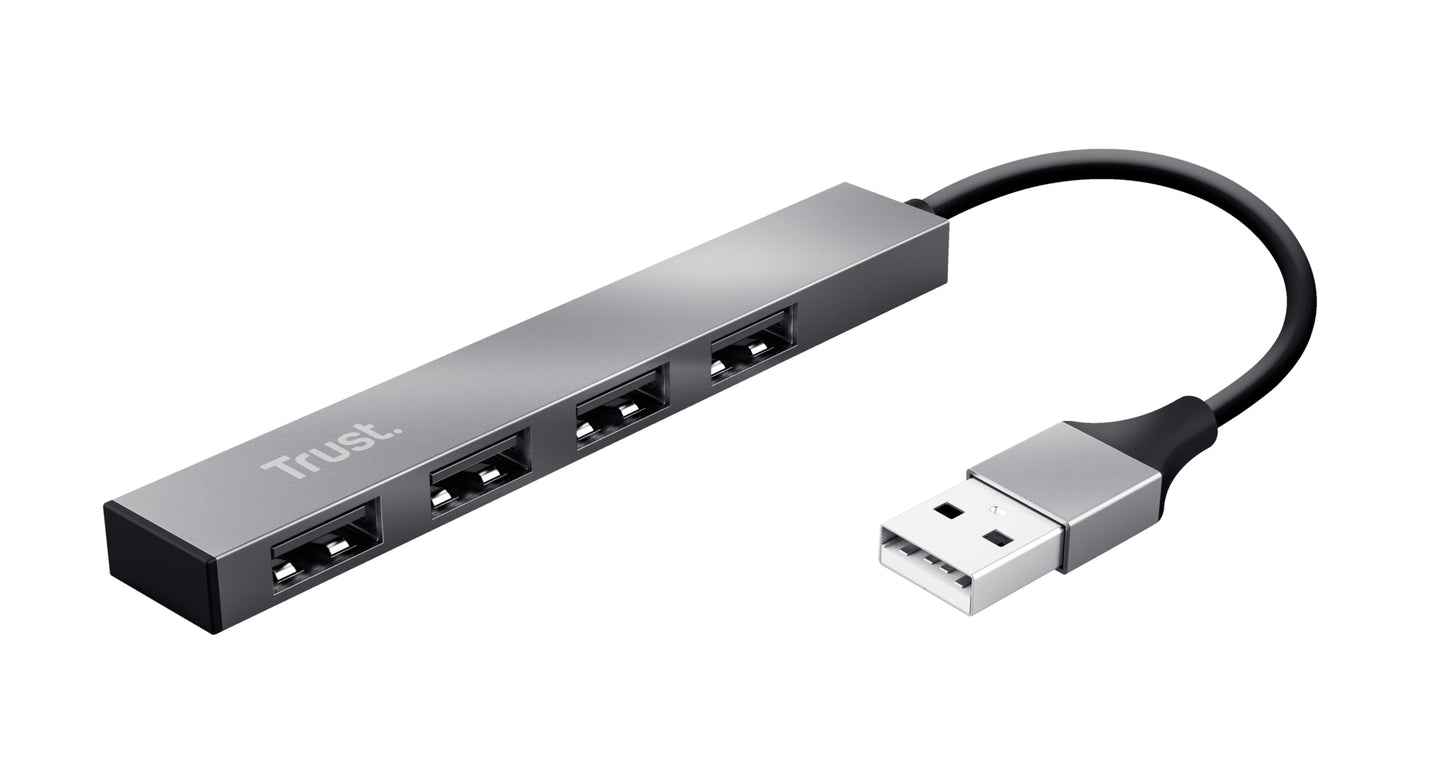 Trust Halyx Aluminium 4-Port Mini USB Hub