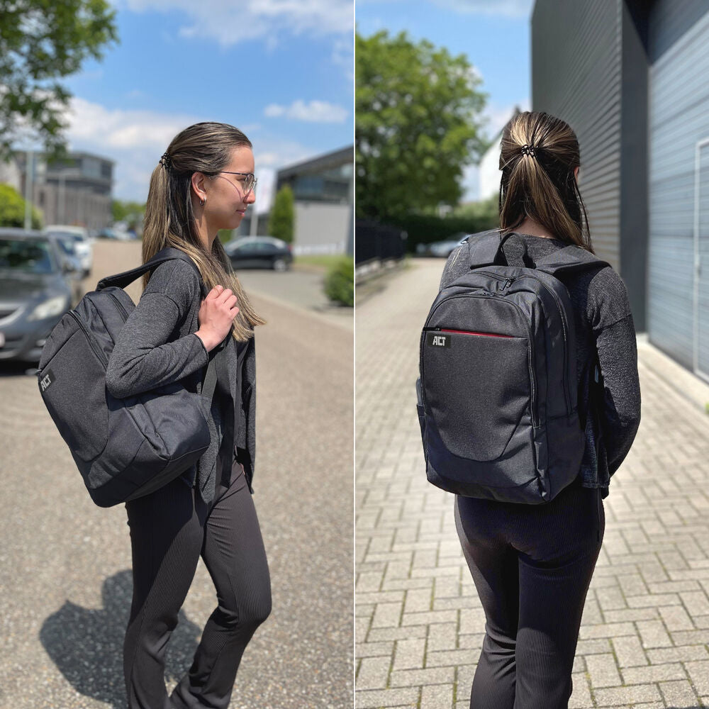 ACT Suburb rugzak voor laptops tot 15,6 inch , gemaakt van gerecyclede plastic flessen