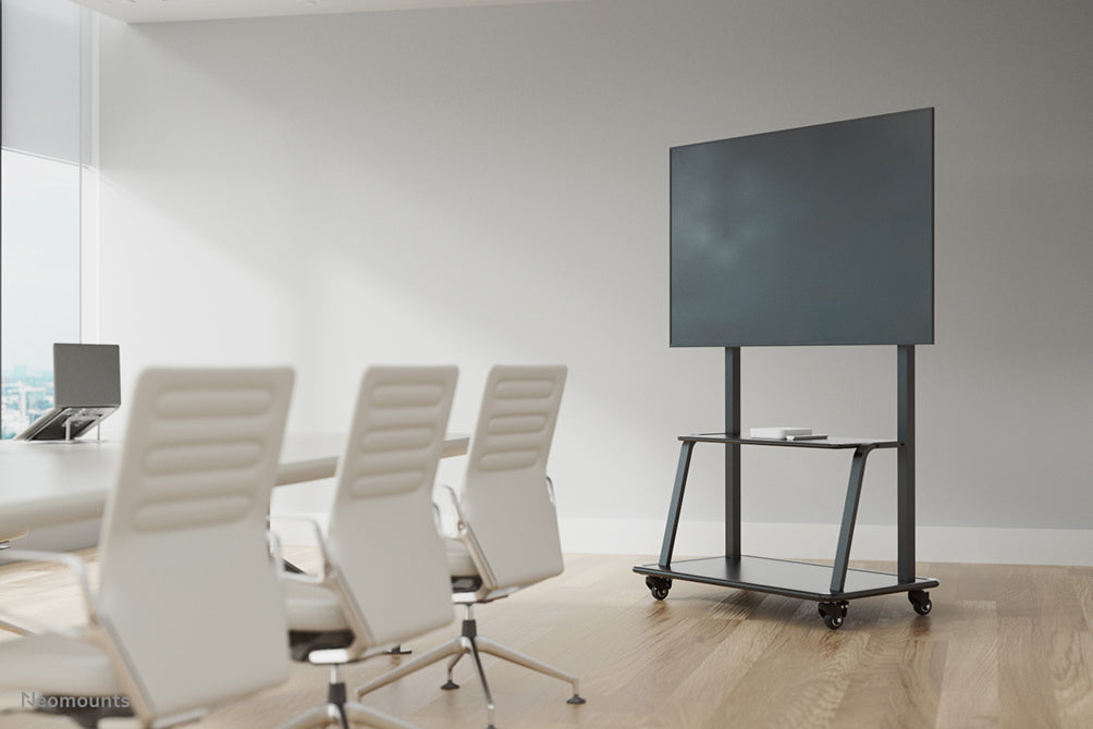 Mobile Flat Screen Floor Stand (stand+trolley) (height: 137-162 cm) box 1/2