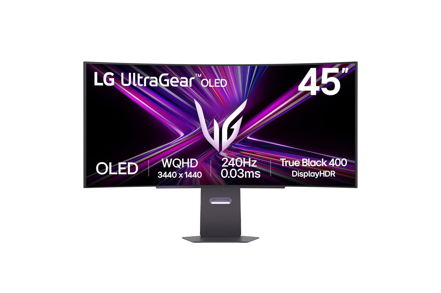 LG 45'' UltraGear WQHD monitor, 240Hz, 0.03ms, 2 x HDMI, DP, USB-C, USB-Hub, Nvidia G-Sync, AMD Freesync