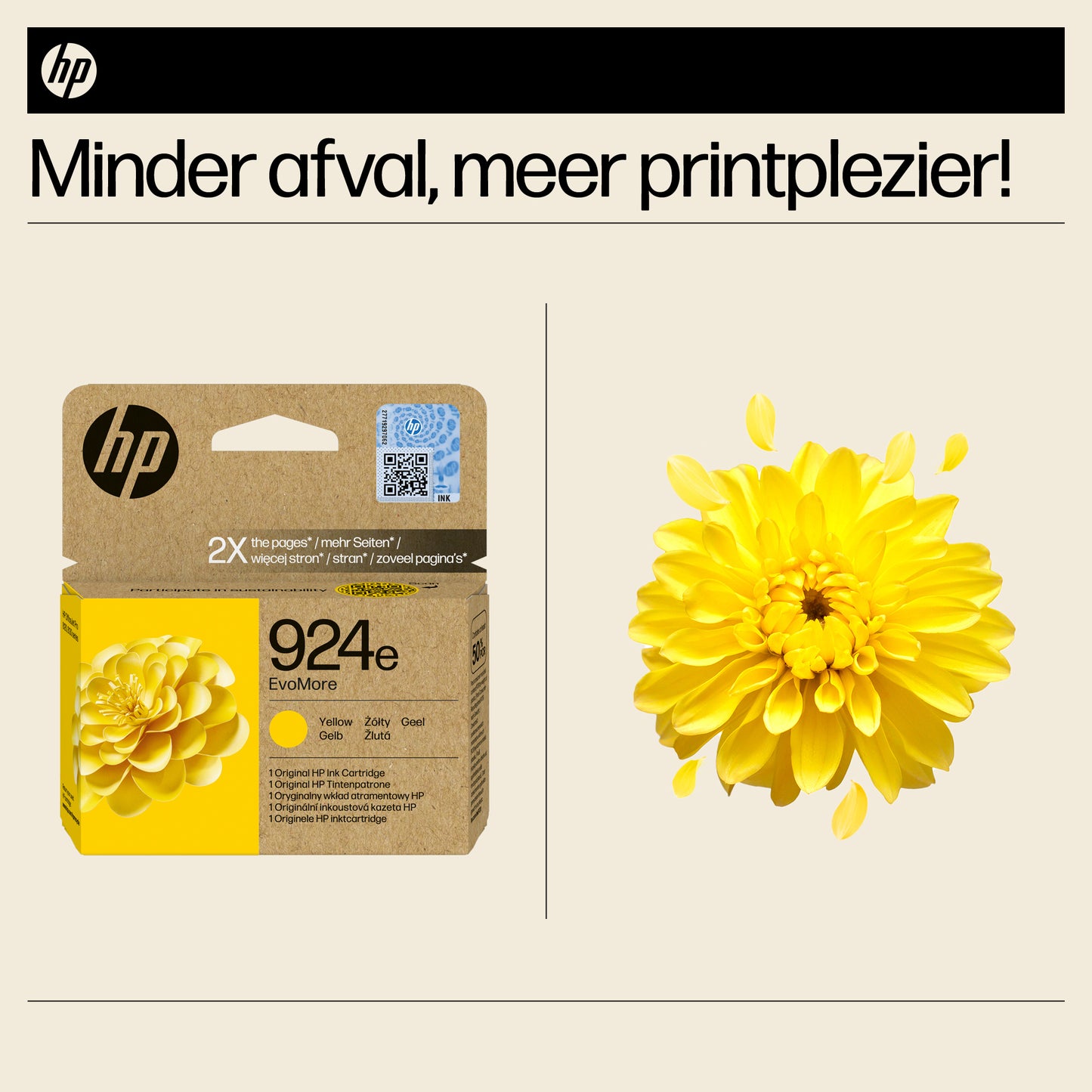 HP 924e EvoMore Yellow Original Ink Cartridge