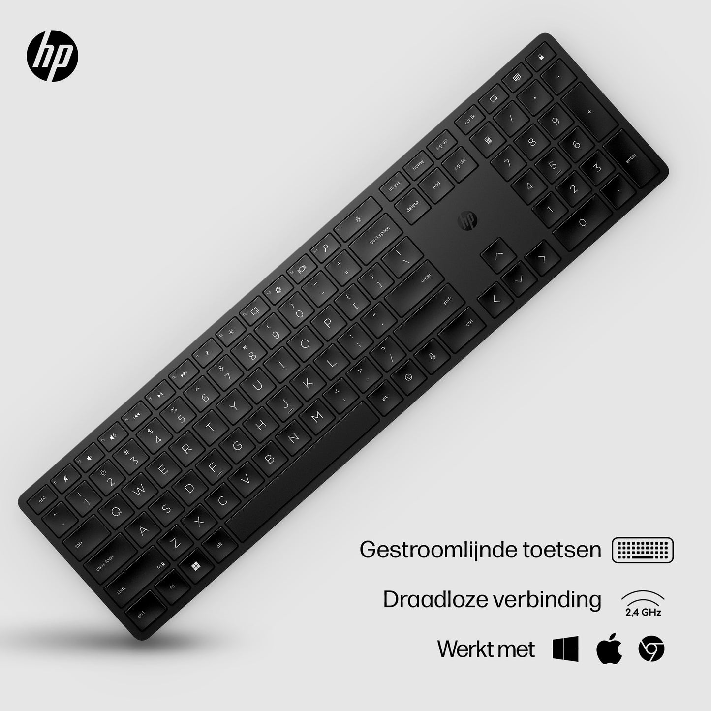 HP 450 Wireless BLK Programmable Keyboard  BEL 4R184AA#AC0