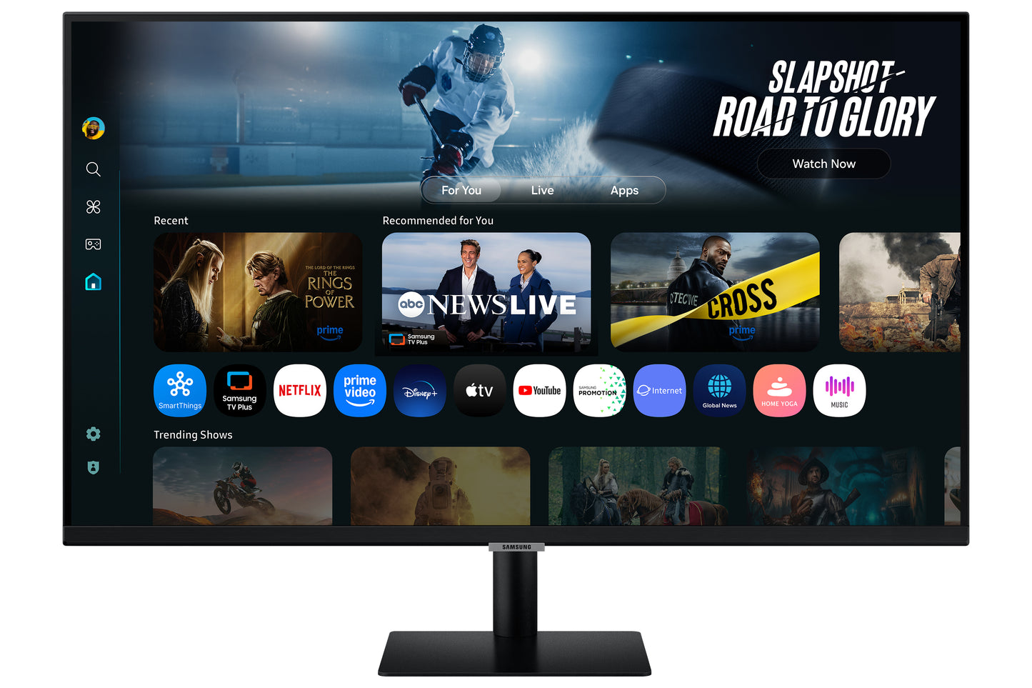 SAMSUNG SMART MONITOR M70F 32 4K USB-C (90W) - BLACK