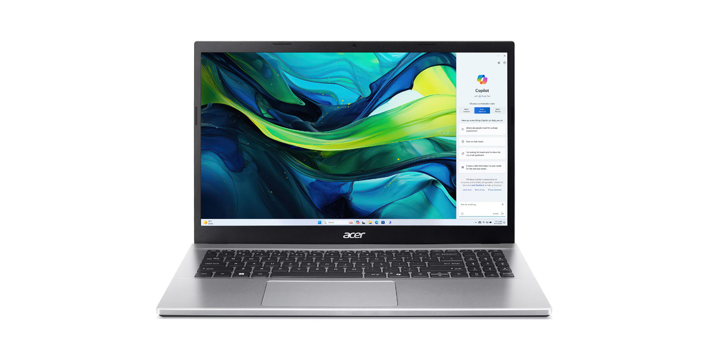 Acer Aspire GO 15,6inch Full HD IPS, AMD Ryzen 5 7430U, 32GB, 512GB SSD, W11H, Silver