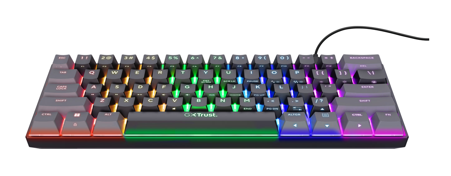 TRUST GXT867 ACIRA 60% MINI GAMING KEYBOARD BE