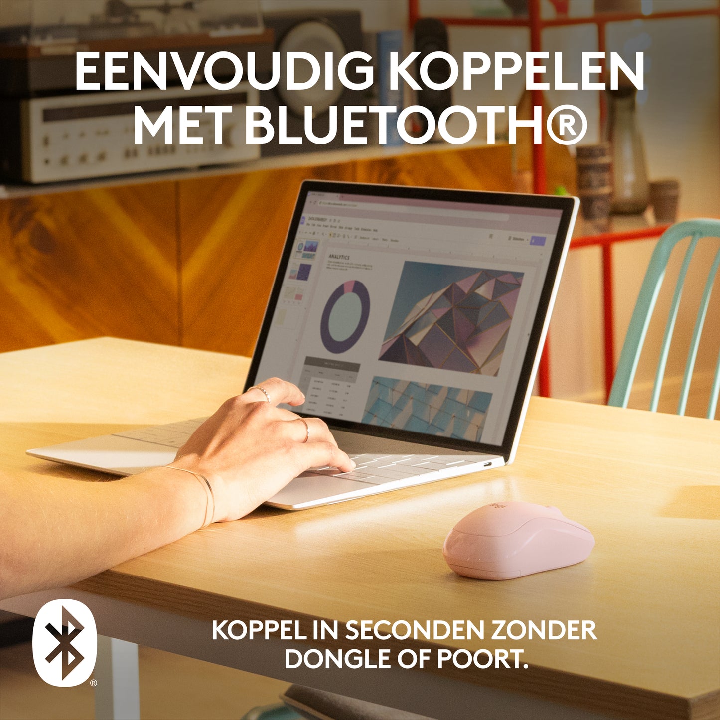 Logitech M240 Stille Bluetooth Muis, 18 maanden batterijduur, voor Windows, macOS, ChromeOS, Compatibel met PC, Mac, Laptop, Tablets - Rose