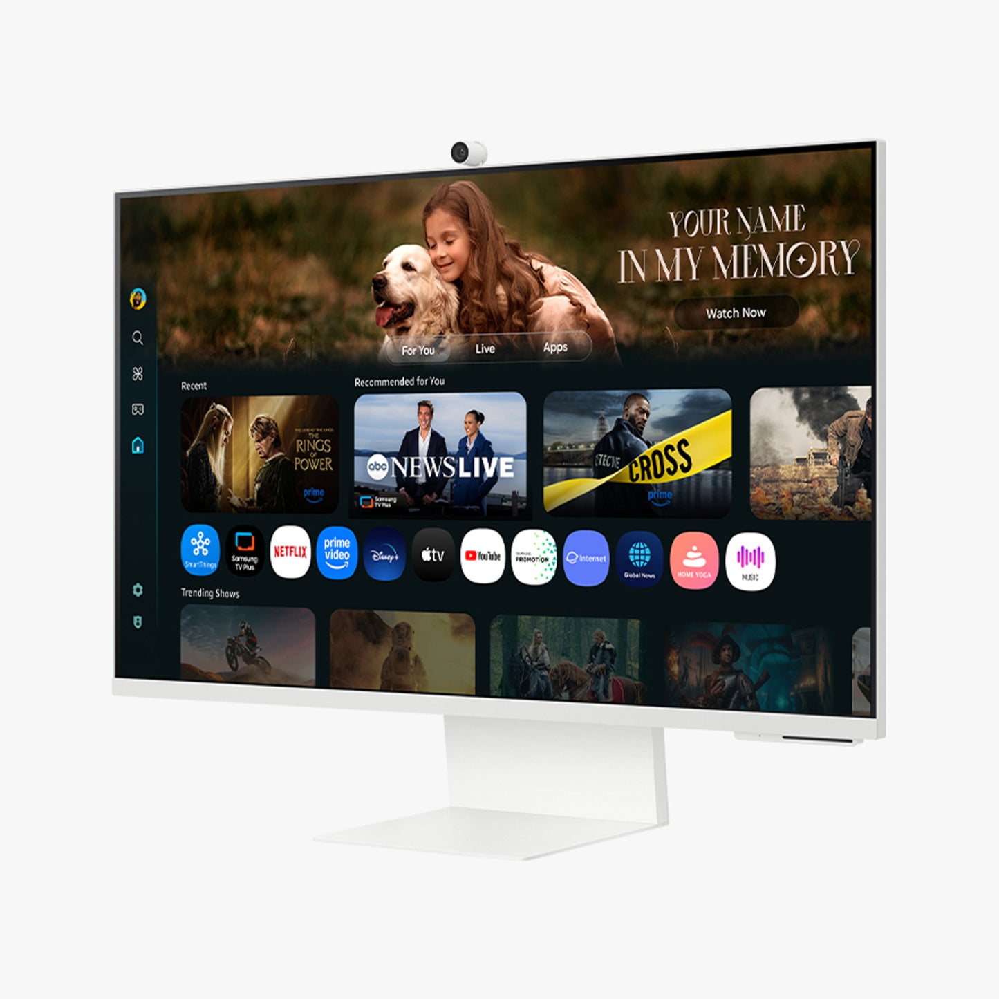 SAMSUNG SMART MONITOR M70F 32 4K USB-C (90W) - WHITE
