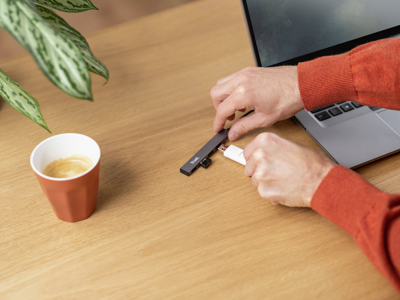 Trust Halyx Aluminium 4-Port Mini USB Hub