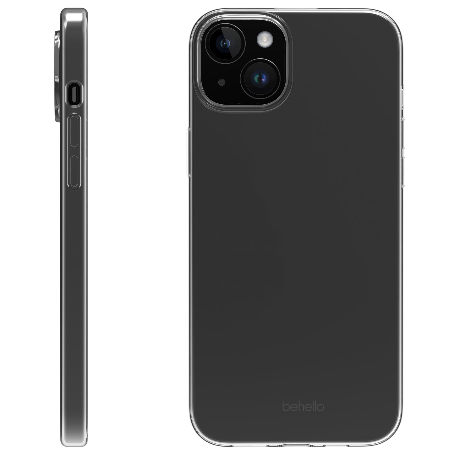BeHello iPhone 15 Thin Gel Case ECO Transparant