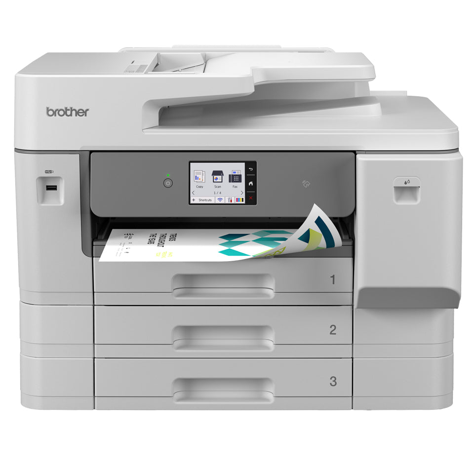 BROTHER MFC-J6977DW Full duplex A3 colour inkjet multifunction printer 3x 250-sheet paper trays network Wi-Fi 31ipm
