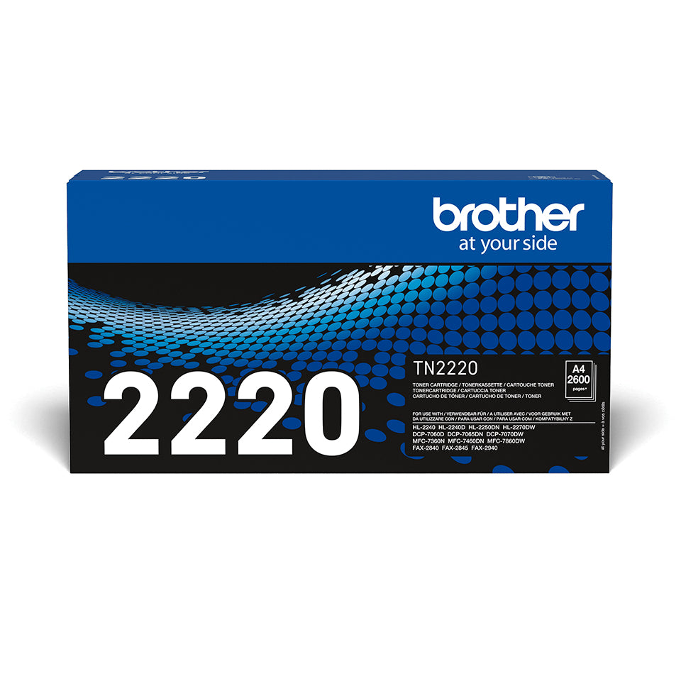 Brother TN2220 toner met hoog rendement, 2600 pagina´s