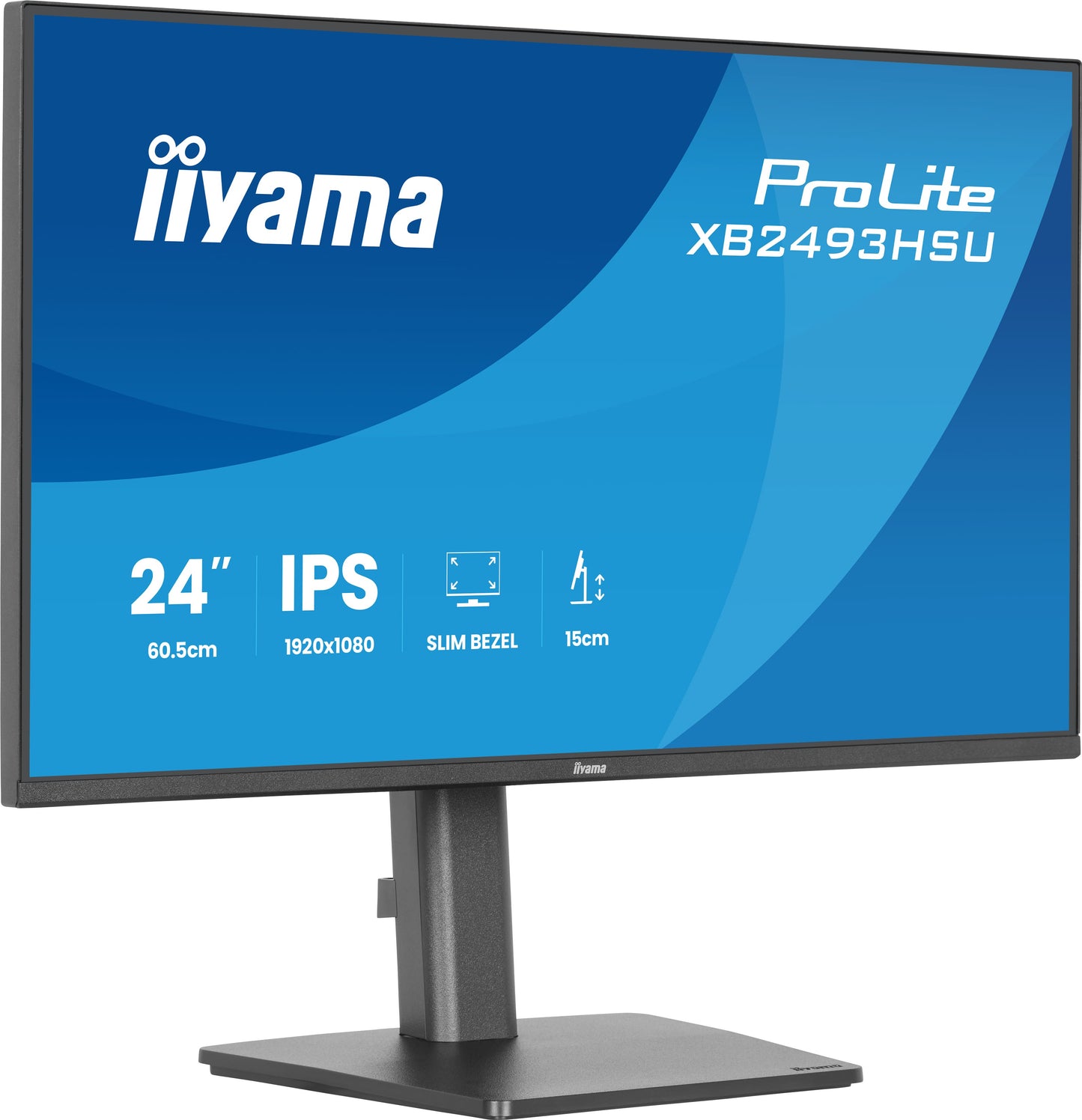 IIYAMA XB2493HSU-B1 24inch IPS FHD 120Hz 350cd/m2 1ms 1500:1 Speakers HDMI DP Speakers USB 2x2.0 15cm Height Adj.