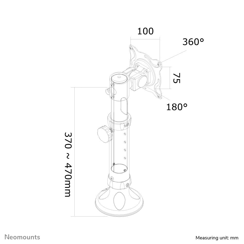 Flat Screen Desk Mount (grommet)