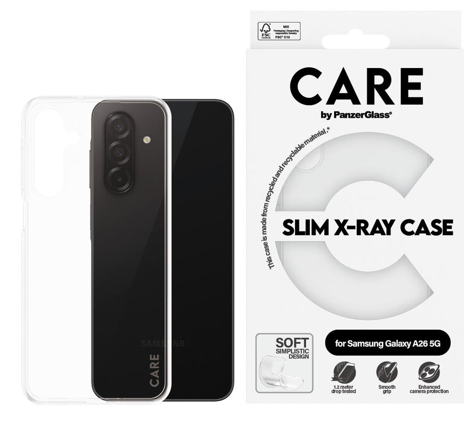 CARE by PanzerGlass Fashionable Case Transparent X-Ray Soft Basic Samsung Galaxy A26 5G