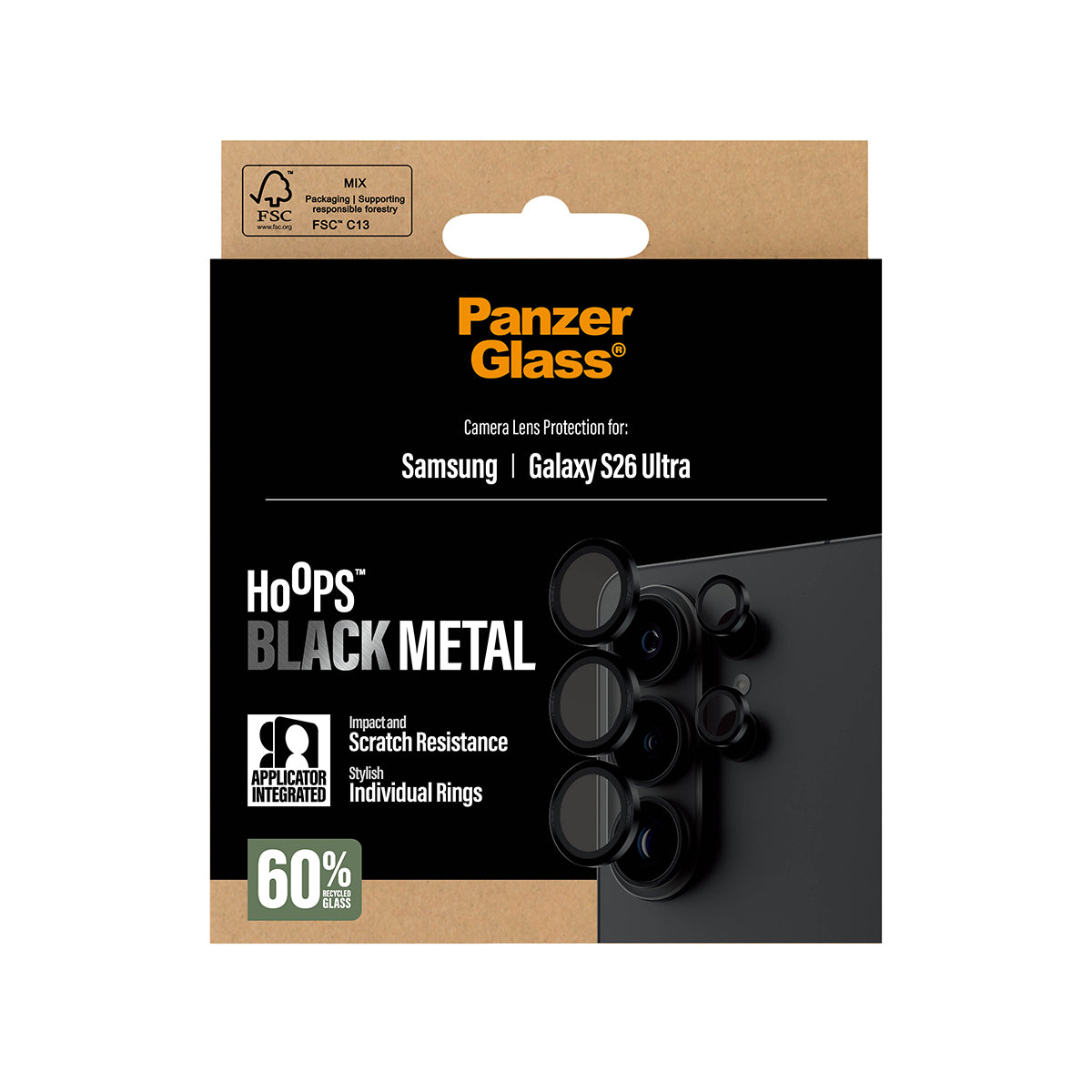 PG Hoops Cam Prot Black Sam S26 Ultra PG73474