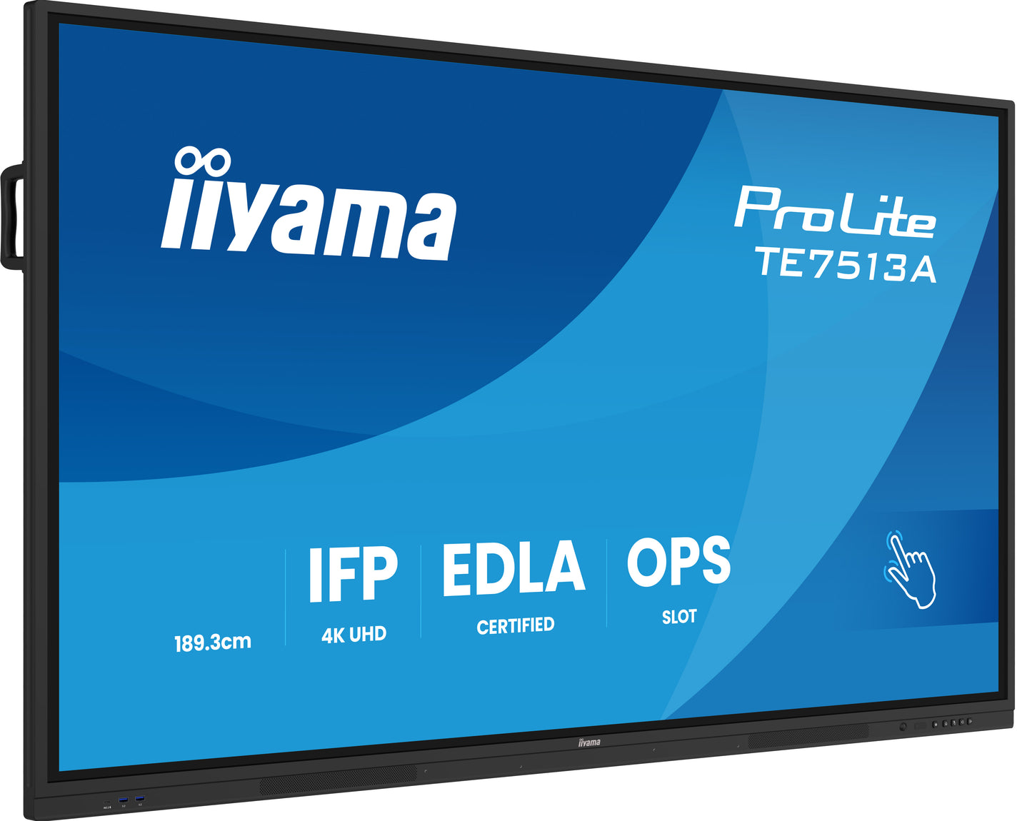 IIYAMA TE7513A-B2AG 75inch iiWare21E EDLA -Google-GMS-apps Android 14 16 summer 2026 Octa-core SOC 8/128GB 40-Points PureTouch IR+