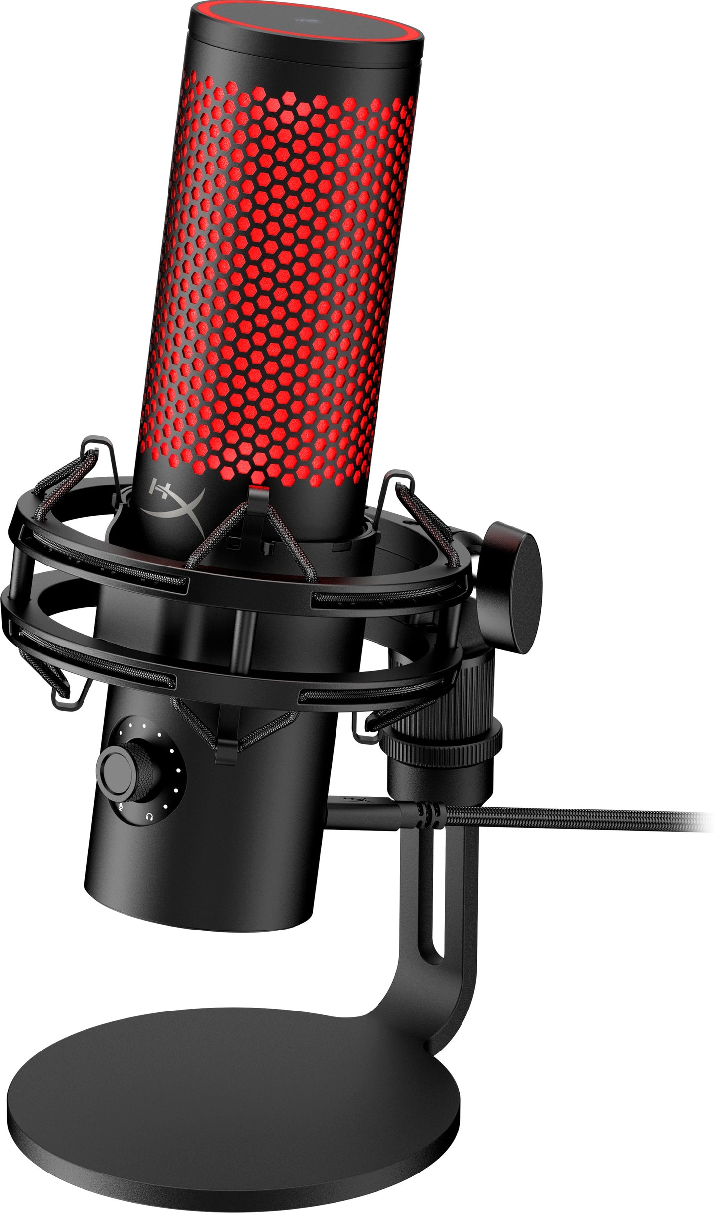 HyperX QuadCast 2 - USB Microphone (Zwart) - RGB Lighting Rood