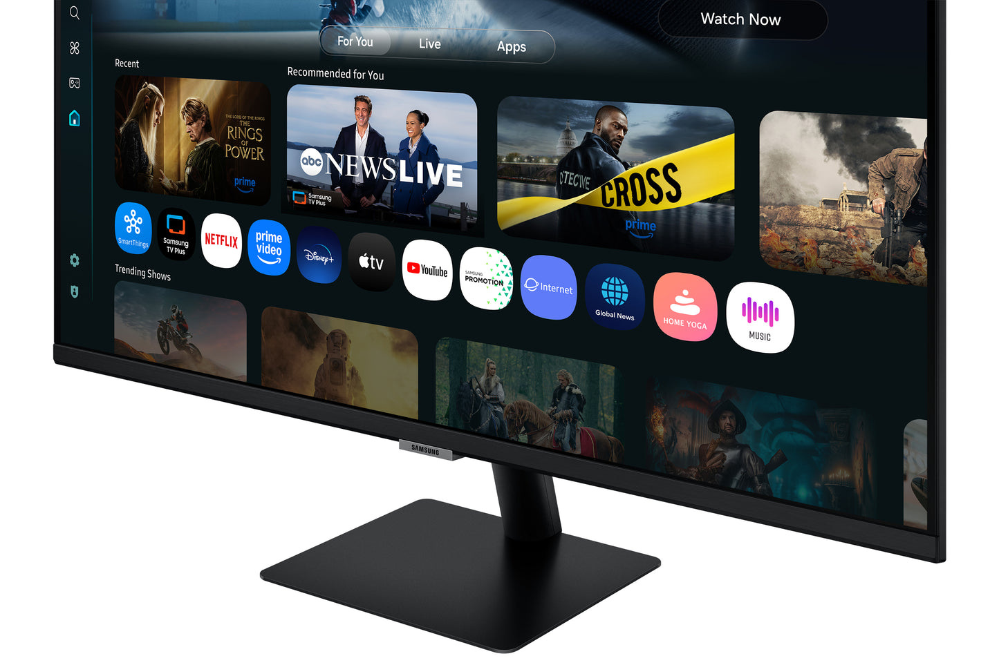 SAMSUNG SMART MONITOR M70F 32 4K USB-C (90W) - BLACK