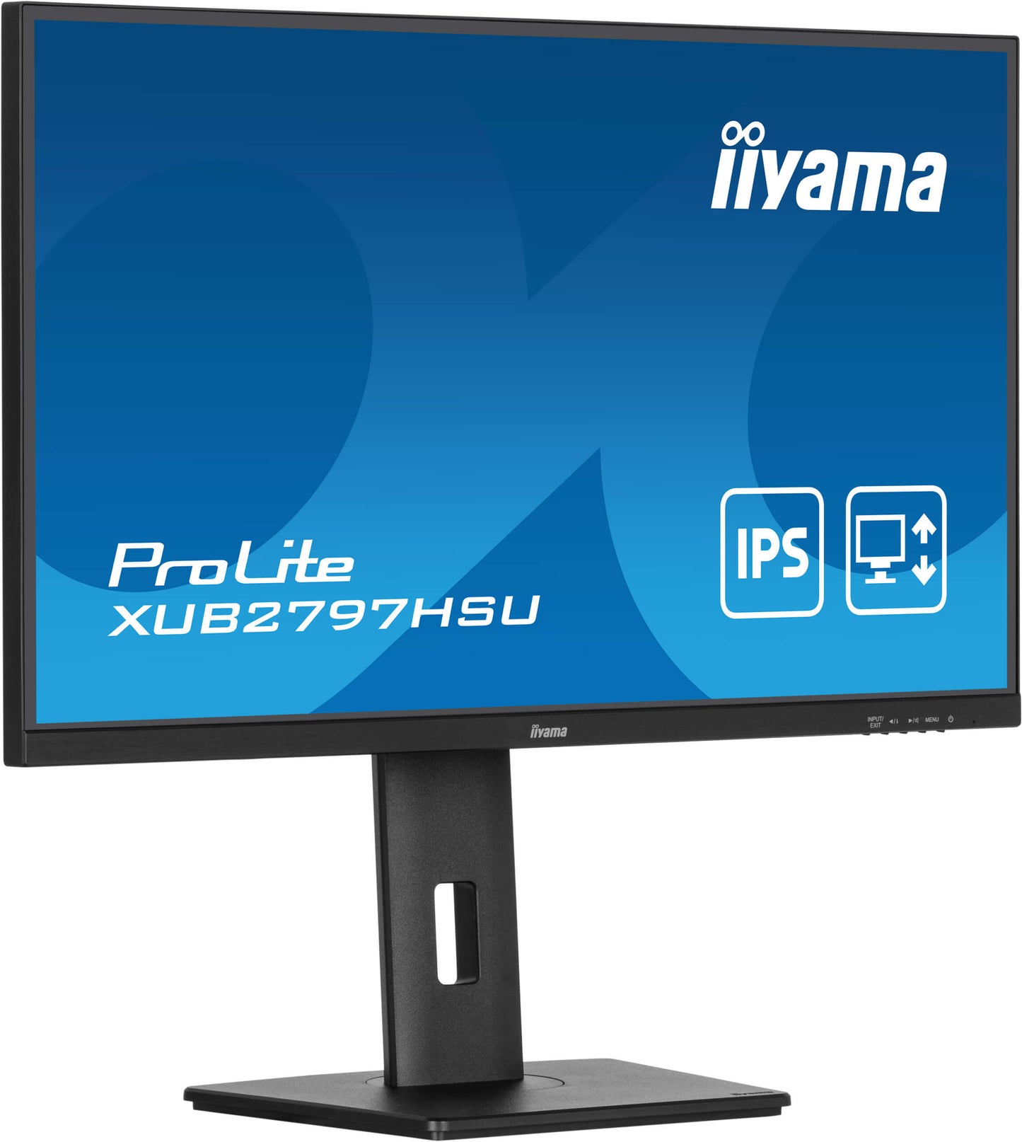 IIYAMA 27WIDE LCD BLACK  1920 x 1080  IPS panel  LED Bl.  USB-Hub (2xOut v2.0)  Pivot  Height Adjust  1000:1 Static Contrast