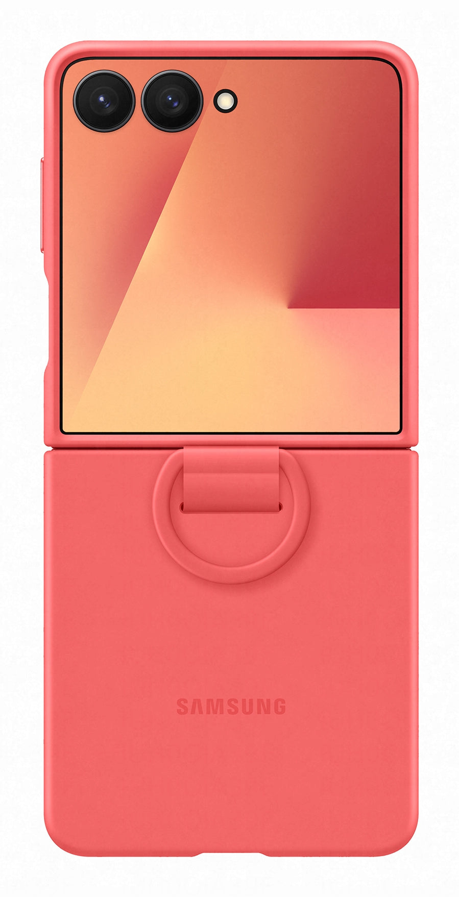 Samsung Silicone Ring Case Flip7 Rood