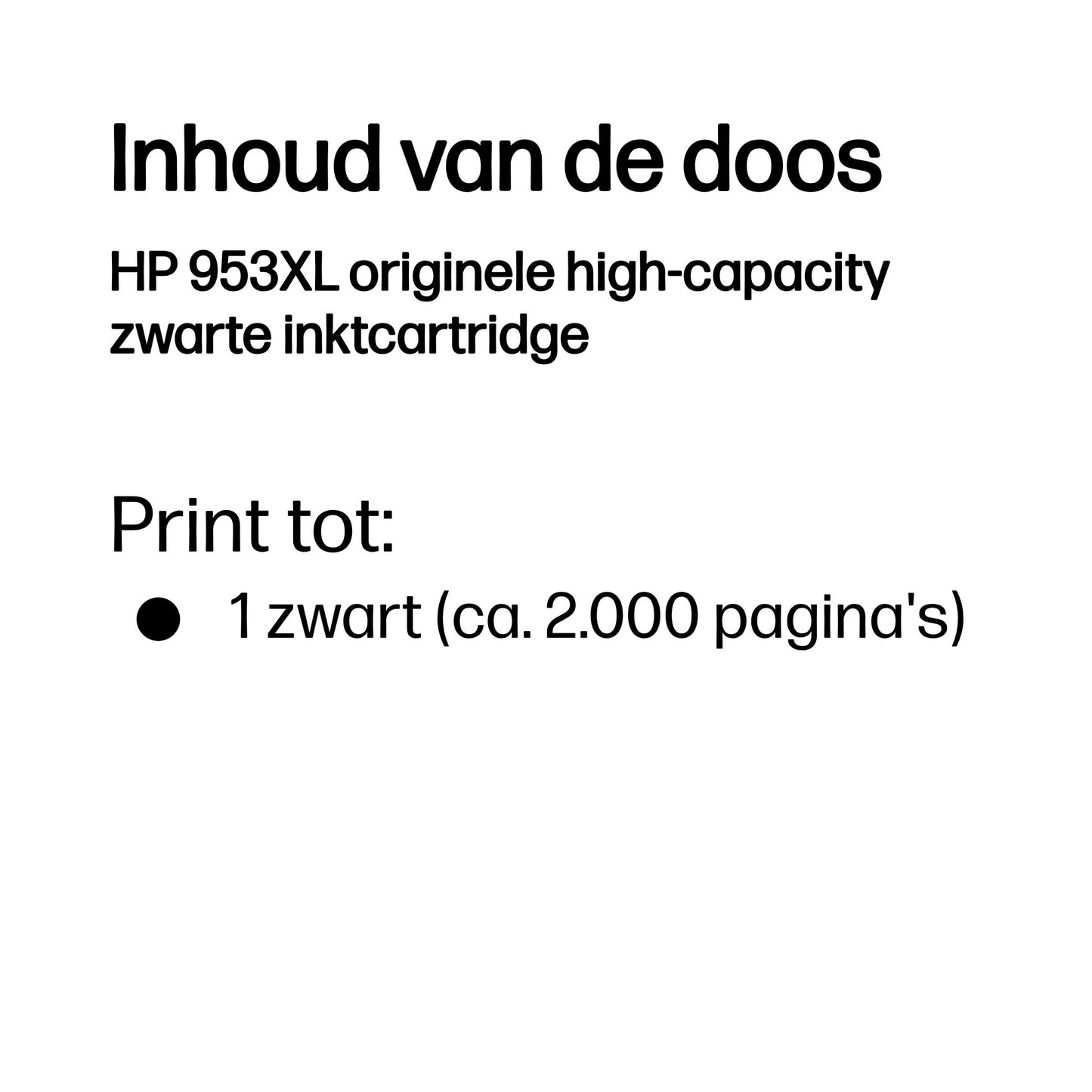 HP 953XL High Yield Black Original Ink Cartridge