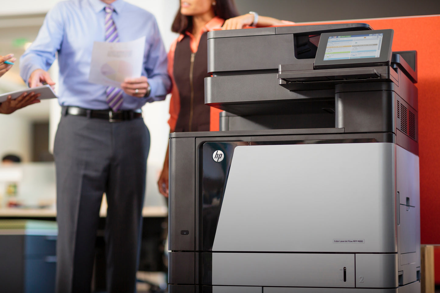 HP CLJ Enterp. MFP A3 up to 45 ppm A4/letter up to 4100 page networking auto dupl. copy and scan flow HP Color LJ Flw MFP M880z+ Prntr Govt