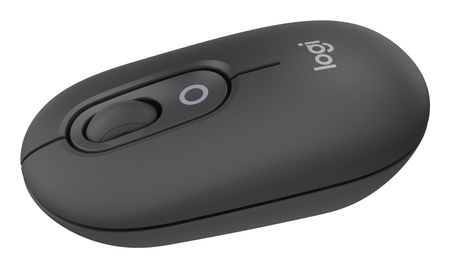 Logitech draadloze Bluetooth-muis, programmeerbare knoppen, stille klikken, schakelen tussen max 3 apparaten, laptop, tablet, PC, Graphite