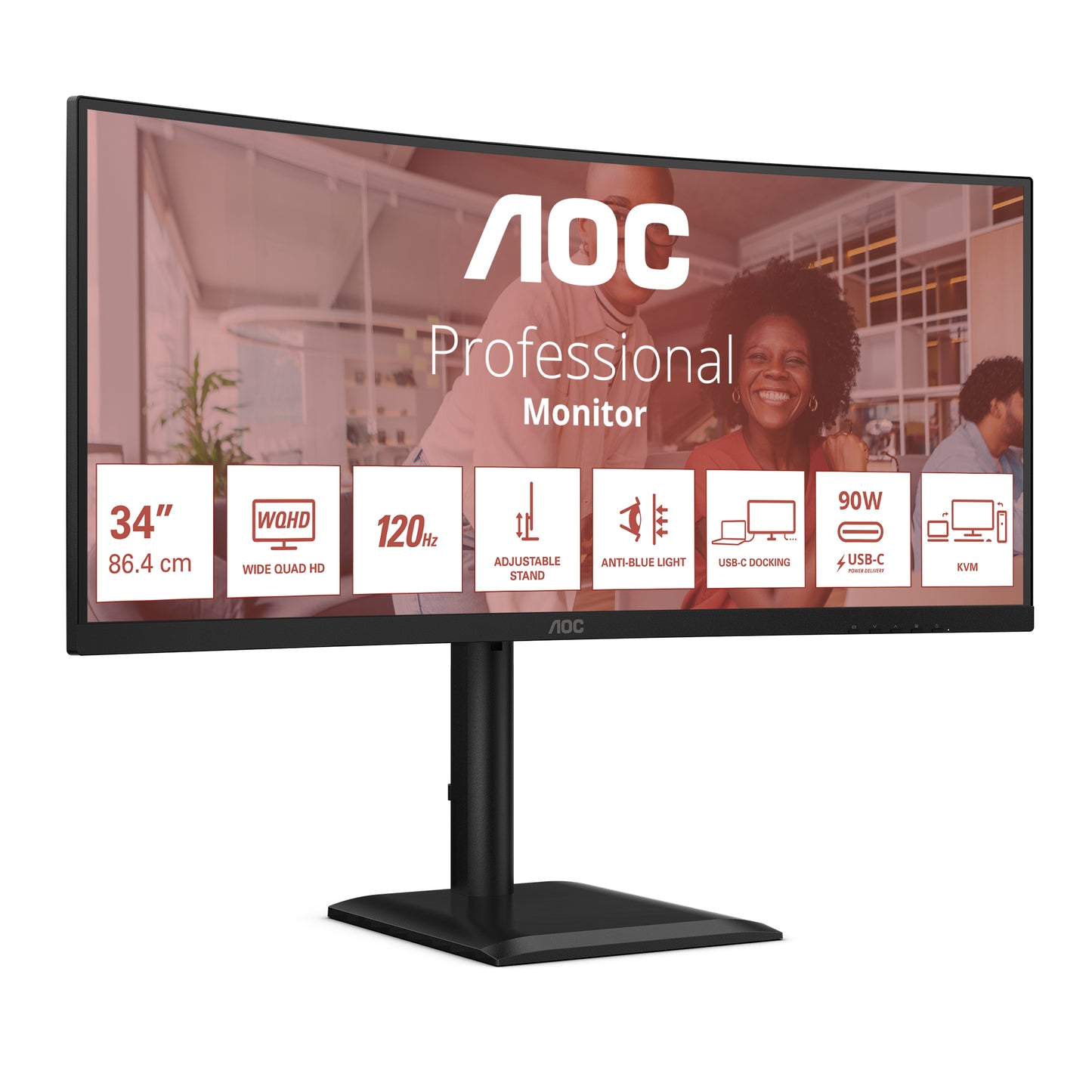 CU34E4CV 34IN DOCK VA Curved UWQHD 1 ms CU34E4CV