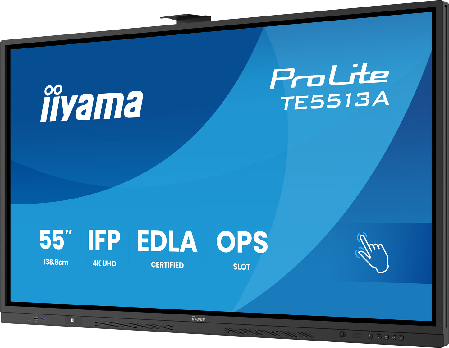 IIYAMA TE5513A-B2AG 55inch iiWare21E EDLA -Google-GMS-apps Android 14 16 summer 2026 Octa-core SOC 8/128GB 40-Points PureTouch IR+