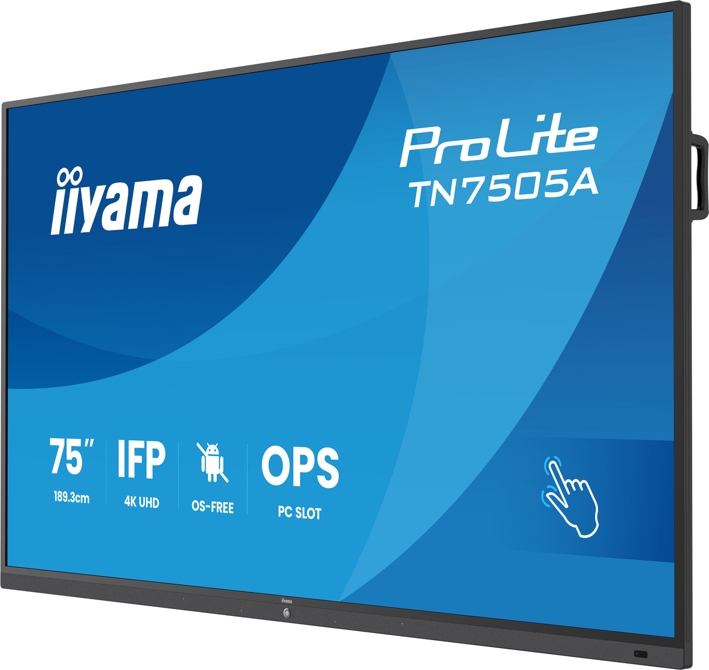 IIYAMA TN7505A-B1AG 75inch IFP OS-free 40-Points DeepContrast IR+ with Zero Gap - Air bonding Anti-glare and Bacteria coating